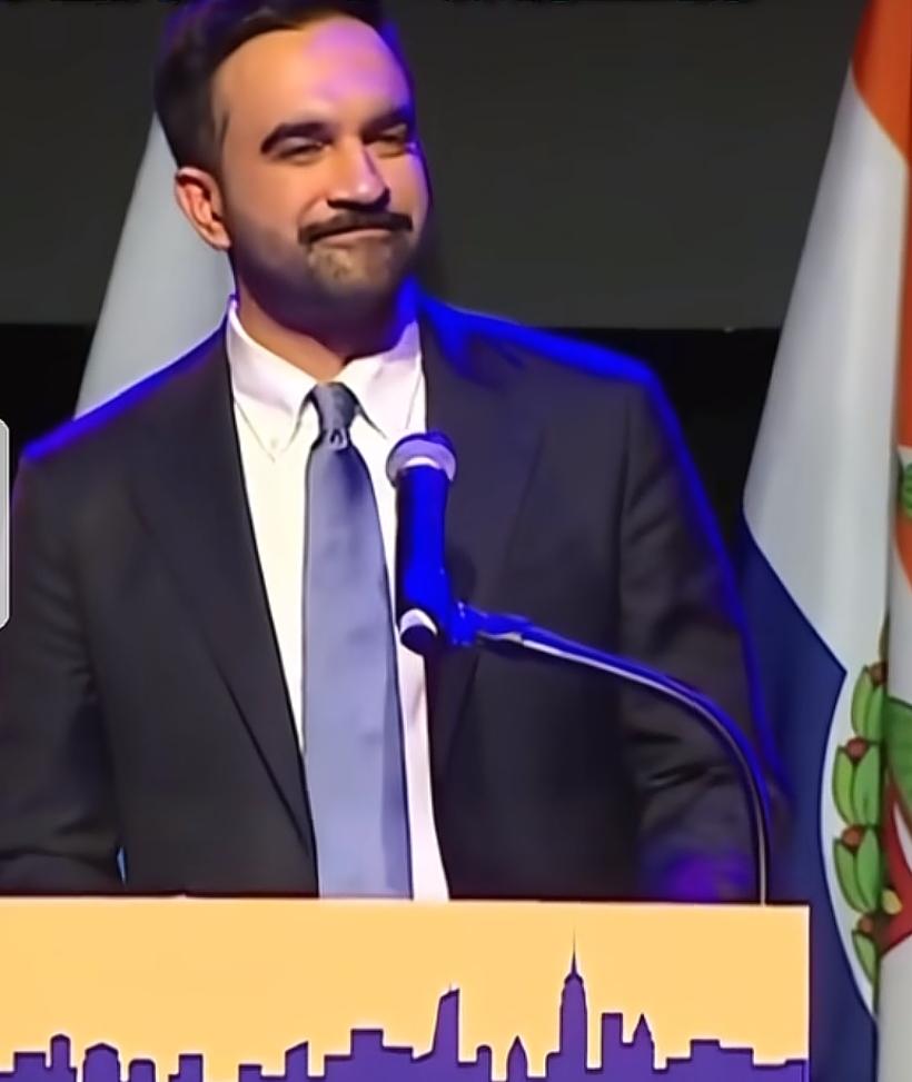 纽约当地时间11月4日，美国民主党的马姆达尼胜选，成为纽约市市长。34的马姆达尼