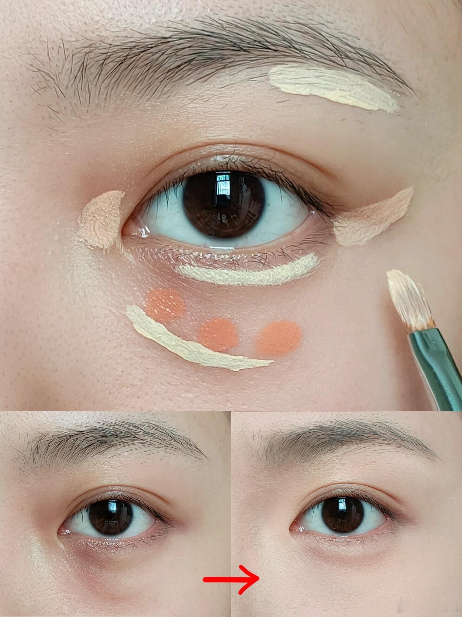 结构遮瑕我悟了！！泪沟黑眼圈再见～ ​​​