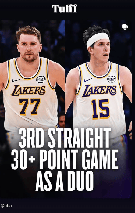 拉拉维亚在ins晒照，庆祝东契奇与里夫斯连续三场同场30+