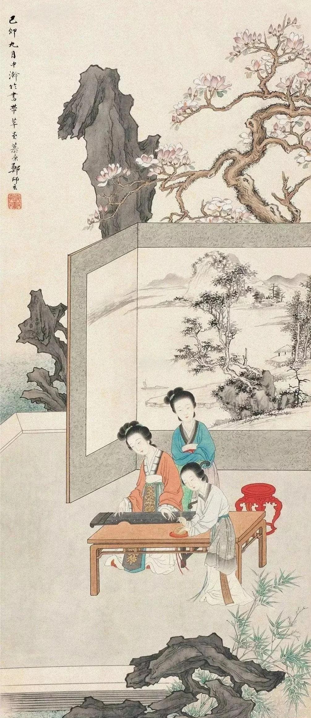上联：焚香抚琴宫廷乐
下联：[玫瑰]

网络图片/诚谢侵删