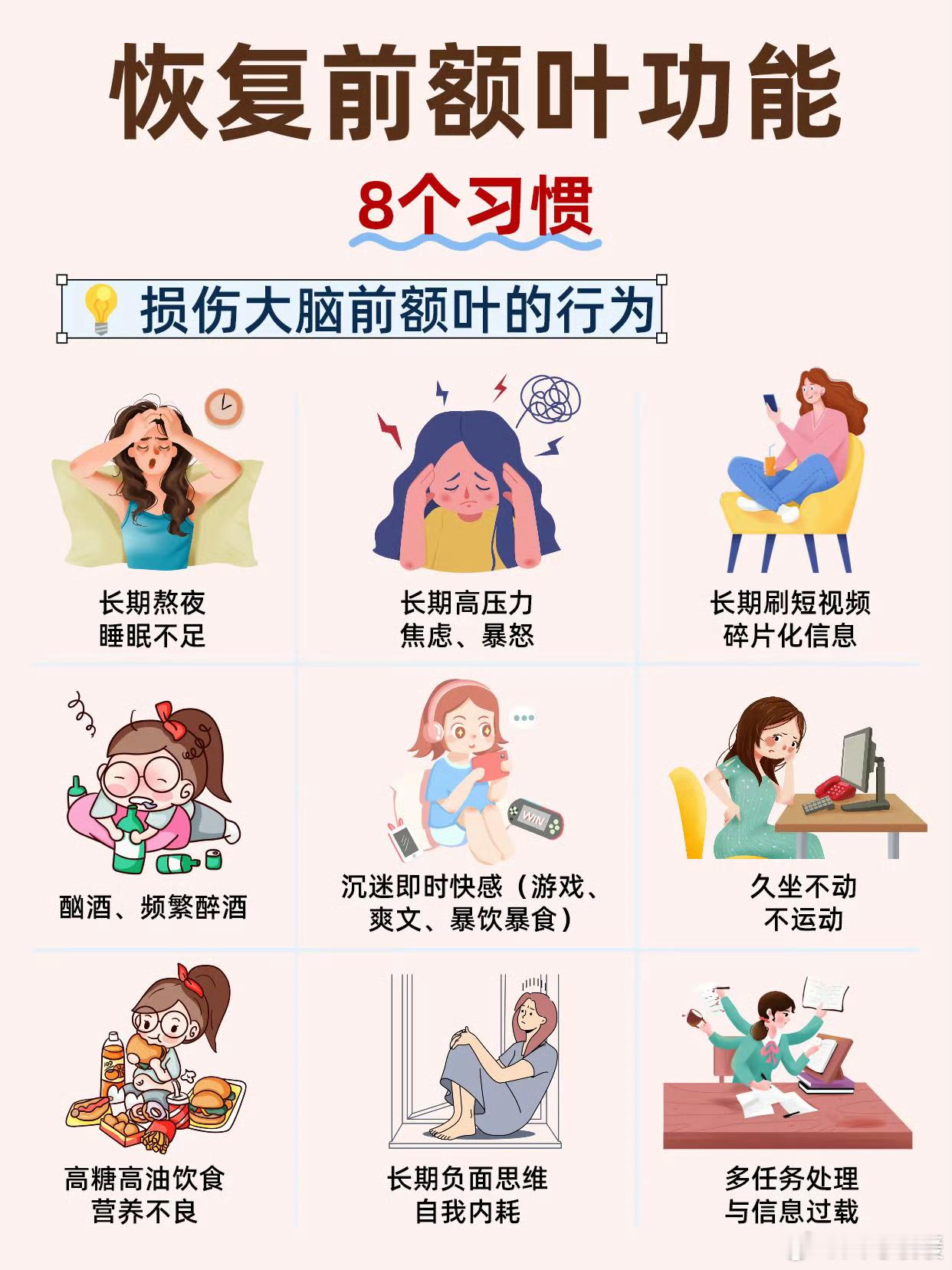 我前额叶受损的原因找到了我说怎么经常忘记回消息，上一秒记得的事情下一秒就忘了！明