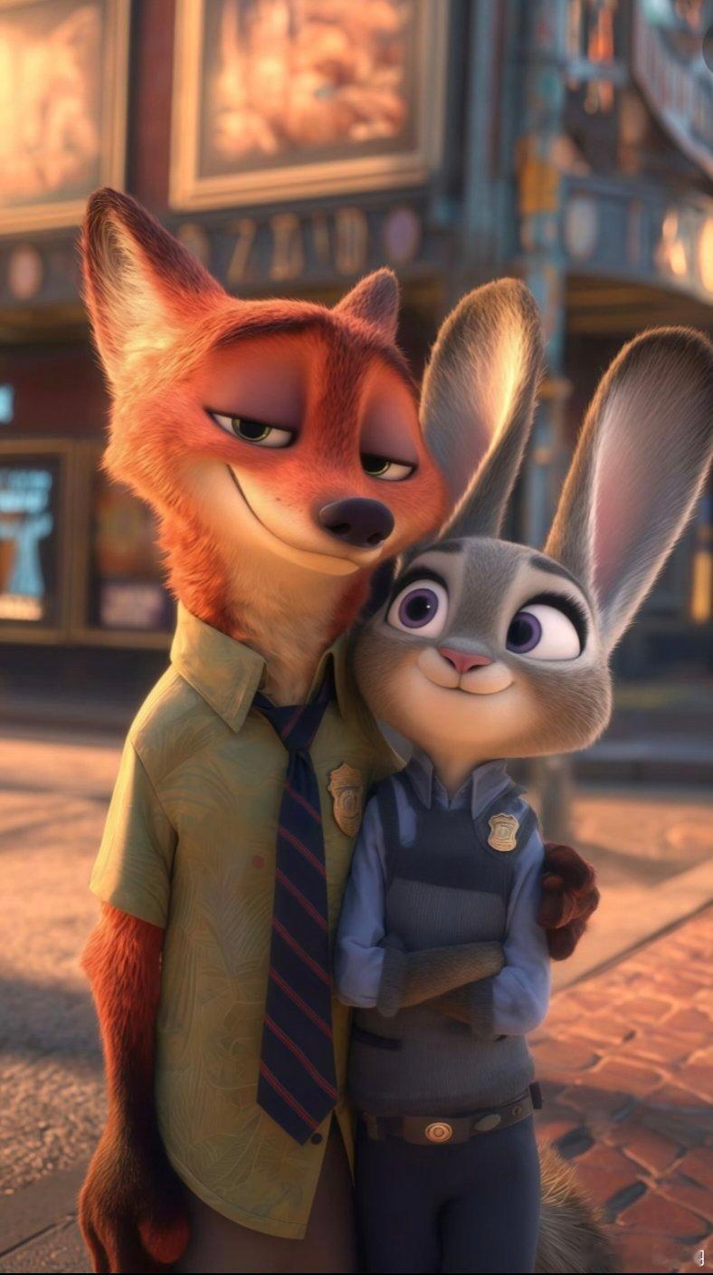 🦊🐰｜疯狂动物城｜壁纸“心有热爱，无畏山海，皆可抵达”✨ 𝗕𝗘 𝗬𝗢