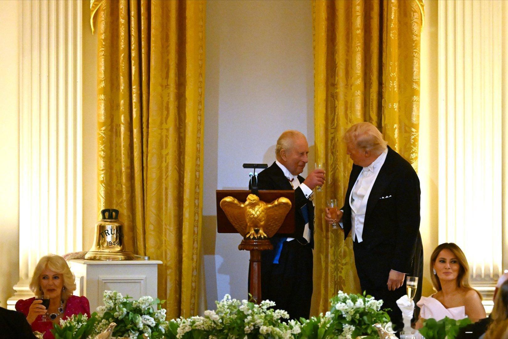 英国国王查尔斯访美第二天。 