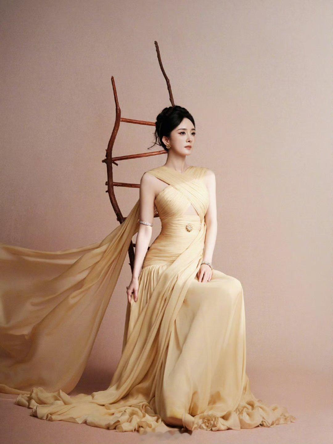 杨幂的裙子的颜色是土地的颜色杨幂的裙子是土地的颜色 杨幂真的美的不可方物 