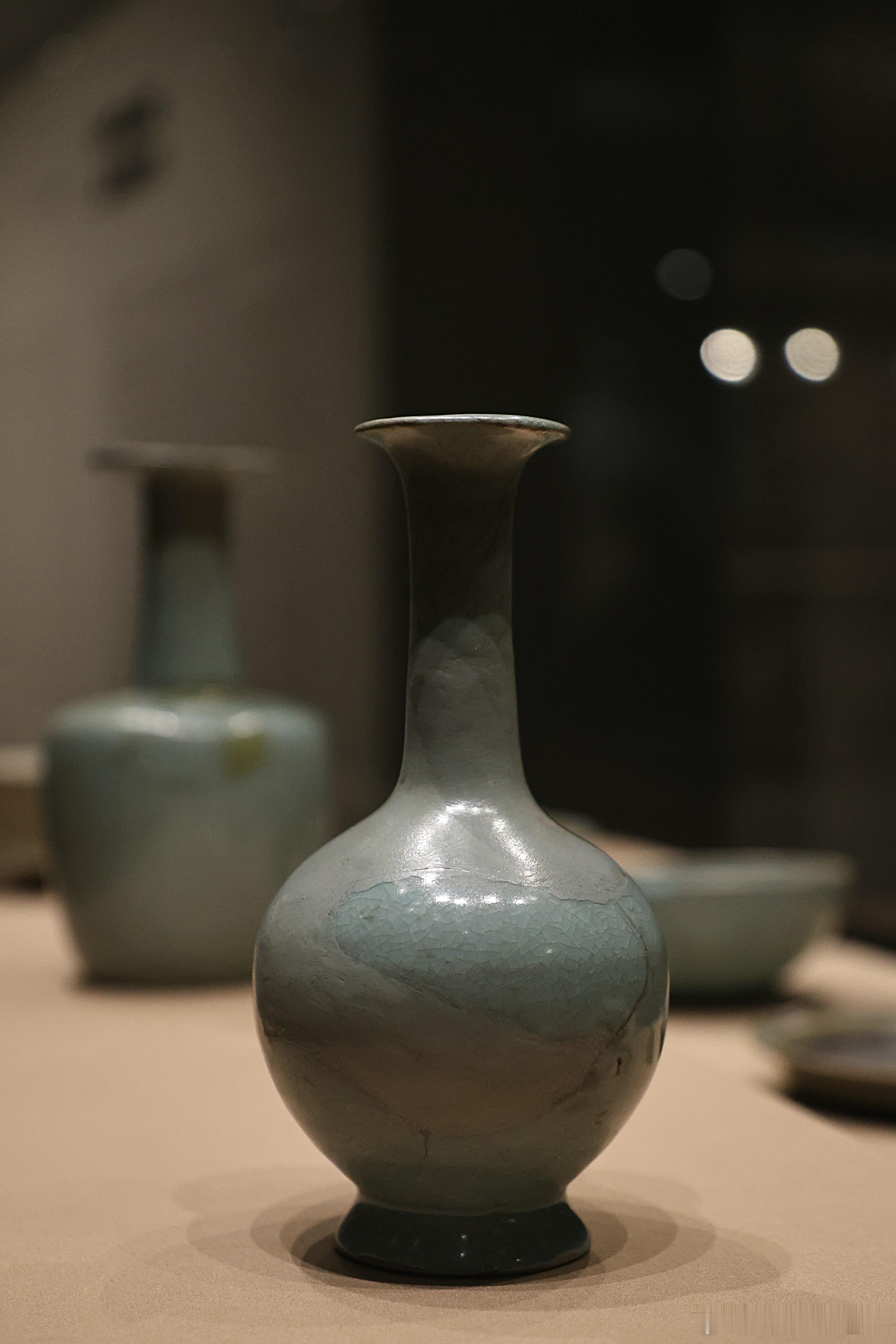 我的2026 【中国之中-中原古代文明精粹】汝窑天青釉长颈瓷瓶 宋（公元960-