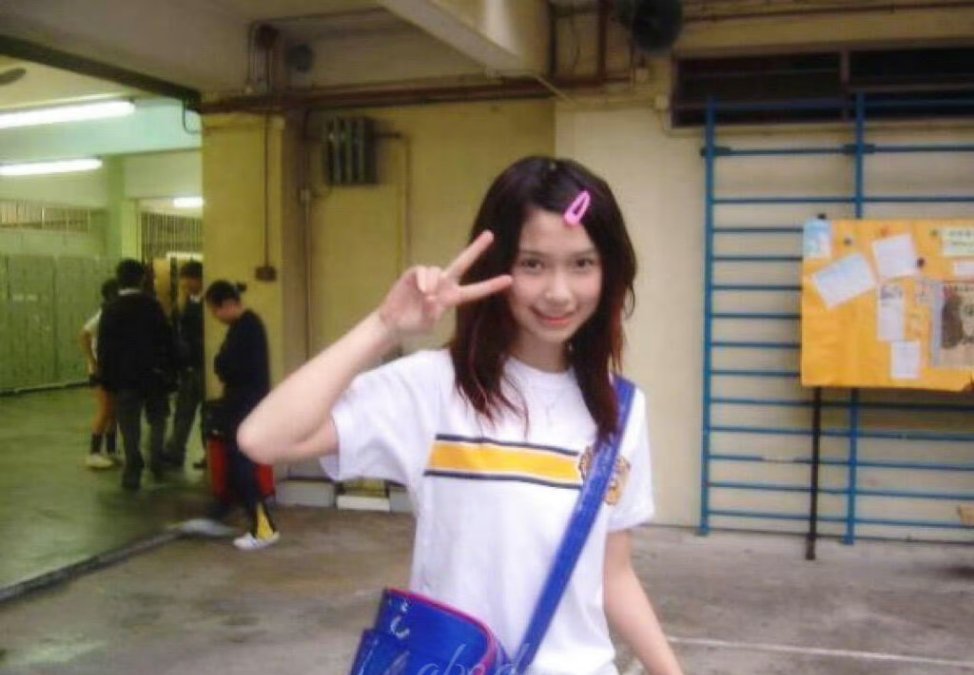 Angelababy13岁旧照从小美到大的baby下辈子我想当angelabab