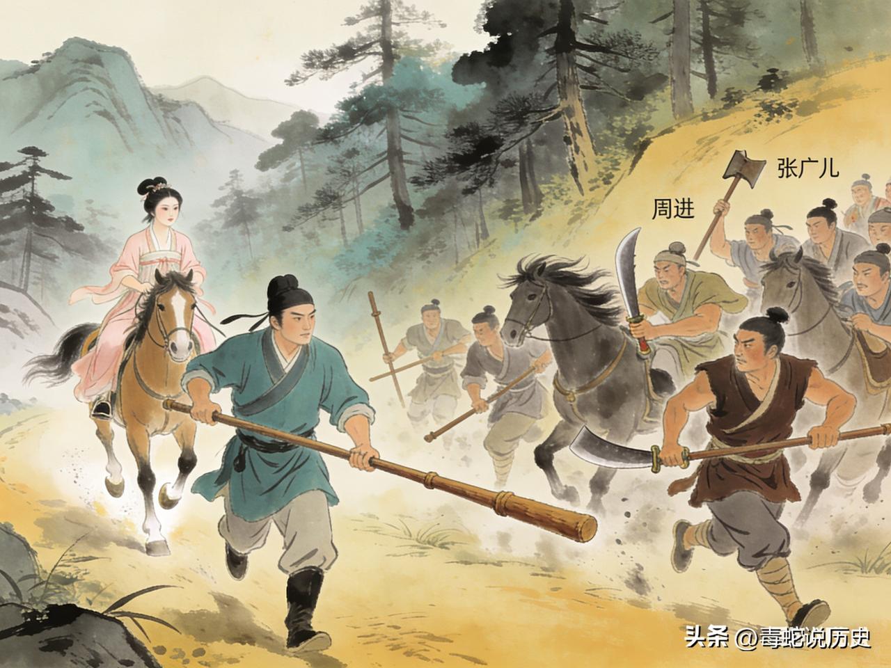 五代时，赵匡胤发现叔叔在道观里关押着一名衣衫不整的绝色美女，气愤地跑去质问，叔父