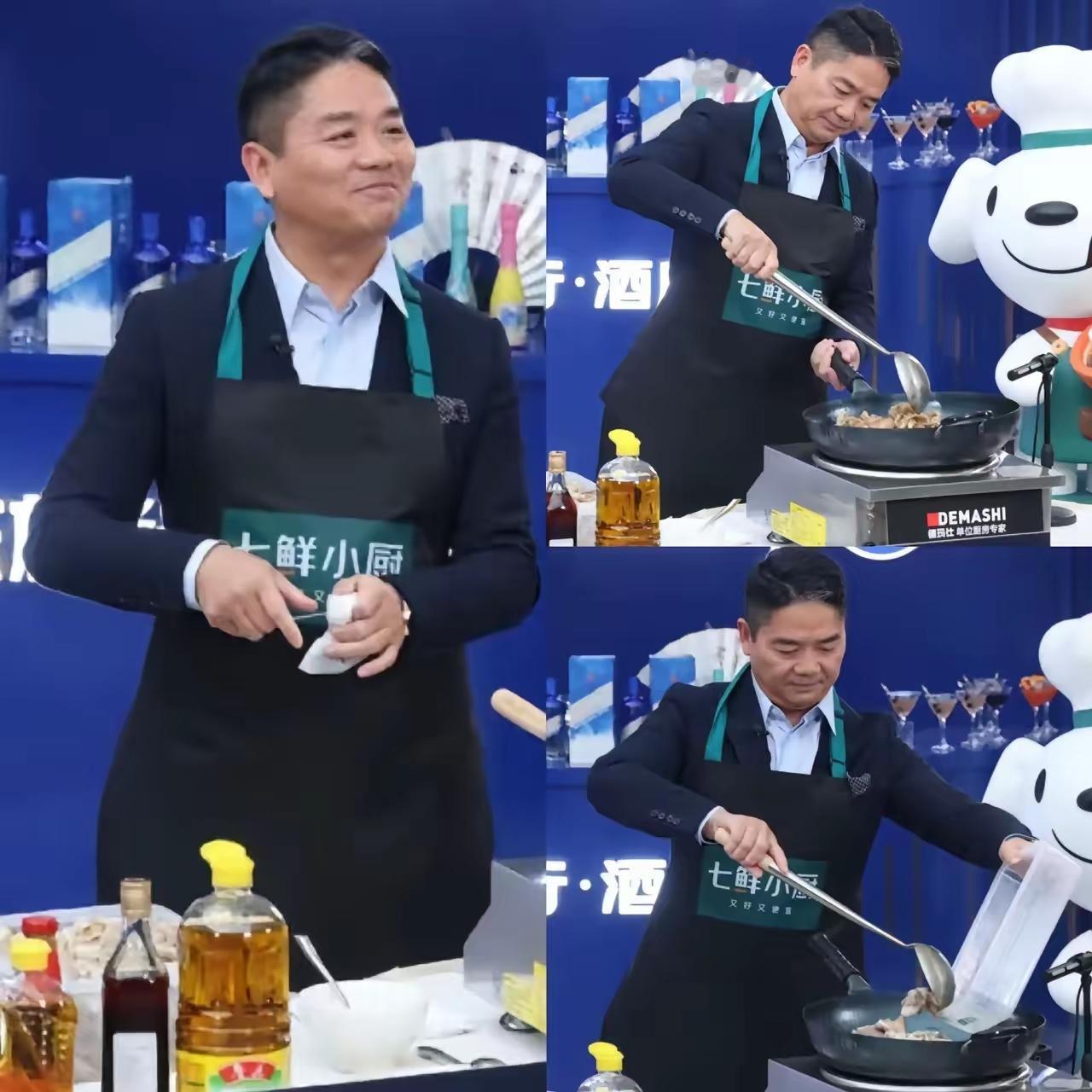 果然情商高是真的有用！
不信你看东哥，
在直播炒菜秀手艺时，一句“罗永浩浩哥”，