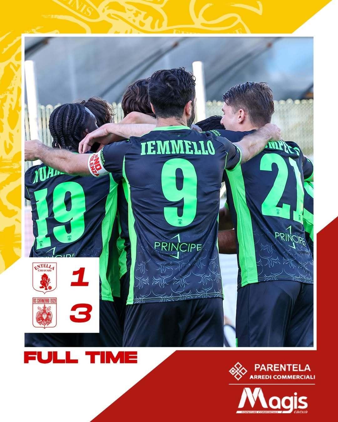 意乙 卡坦萨罗客场3：1击败维尔图斯恩特拉队，利贝拉里🇮🇹首发出场66分钟。