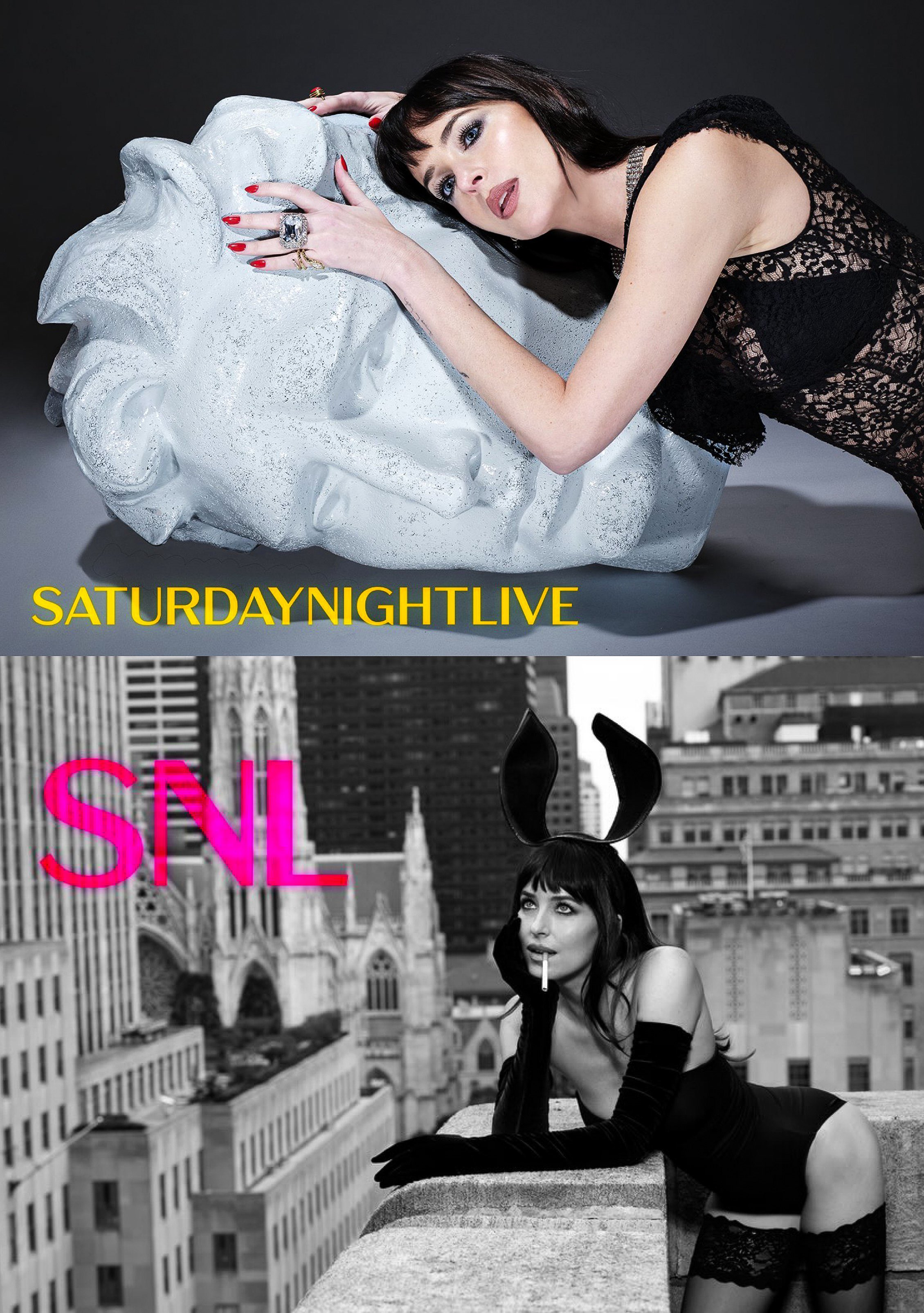 达科塔·约翰逊，snl宣传图。 ​​​