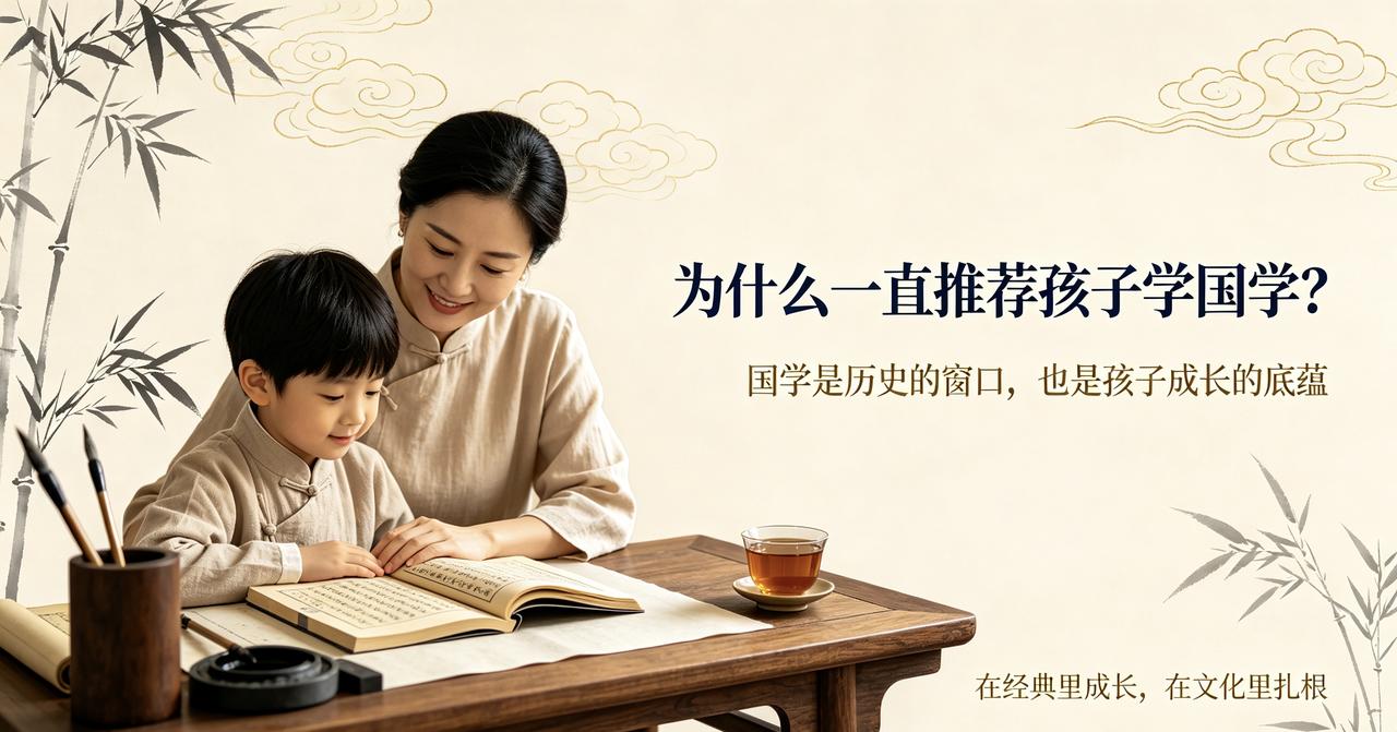 并非要孩子死记硬背古文，而是借经典浸润心性。国学里藏着为人处世的道理，忠孝礼义、