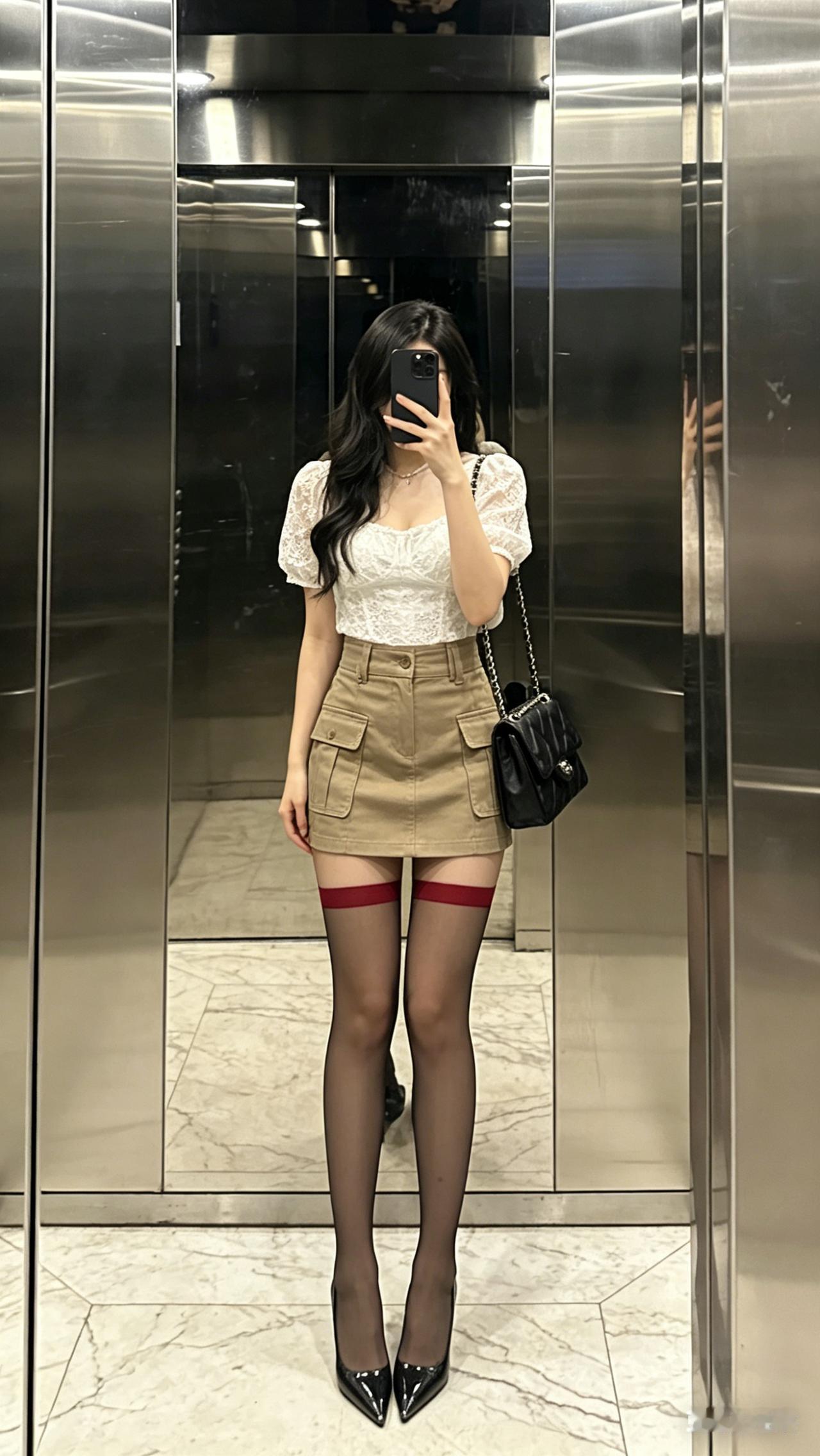 微胖女生也能冲！辣妹风丝袜穿搭，藏肉又显腰细

别再觉得黑丝穿搭低俗了！这套御姐