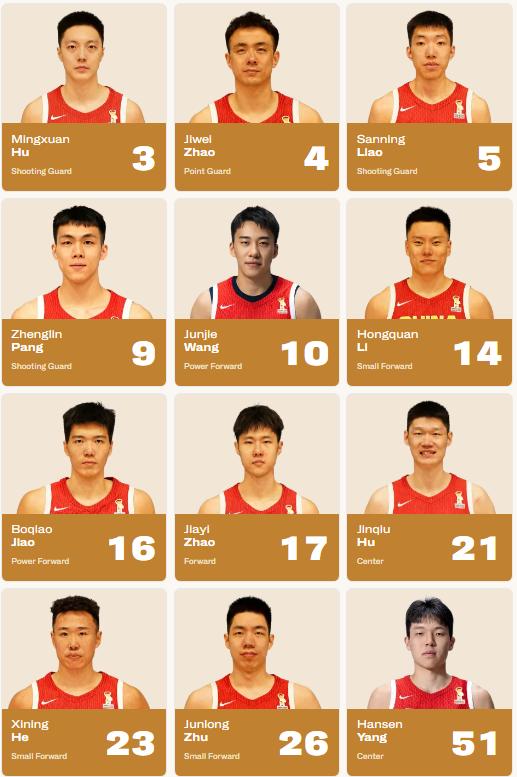 中国男篮将在今晚零点，在客场对阵世预赛第二阶段的对手卡塔尔，12人名单：
【后卫