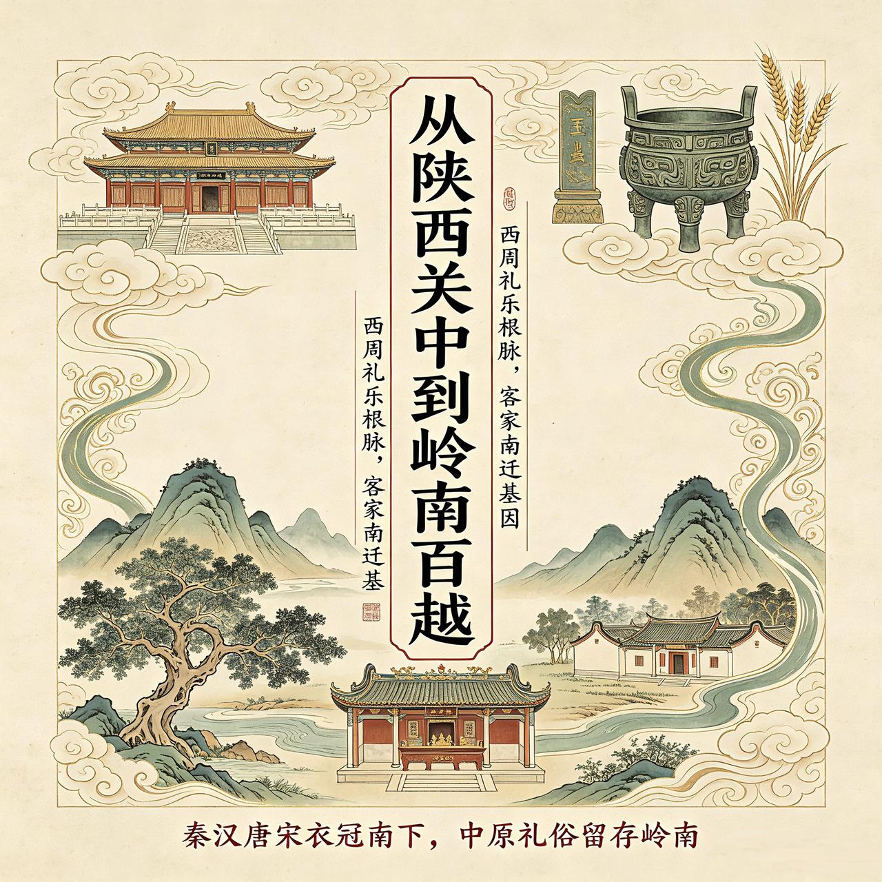 客家人，是客居南方了的中原移民后代。他们的根脉，在北方的陕西关中、在河洛故土。所