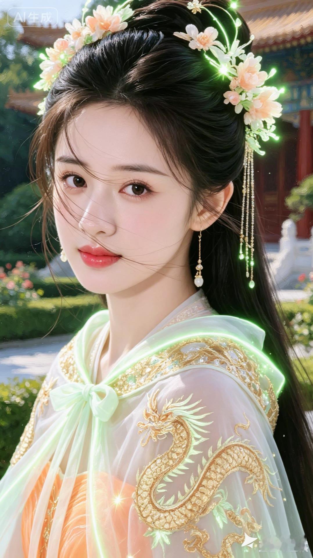 云想衣裳花想容，春风拂槛露华浓🌸；汉服翩跹如画里，古韵悠悠入梦中✨ 古装造型