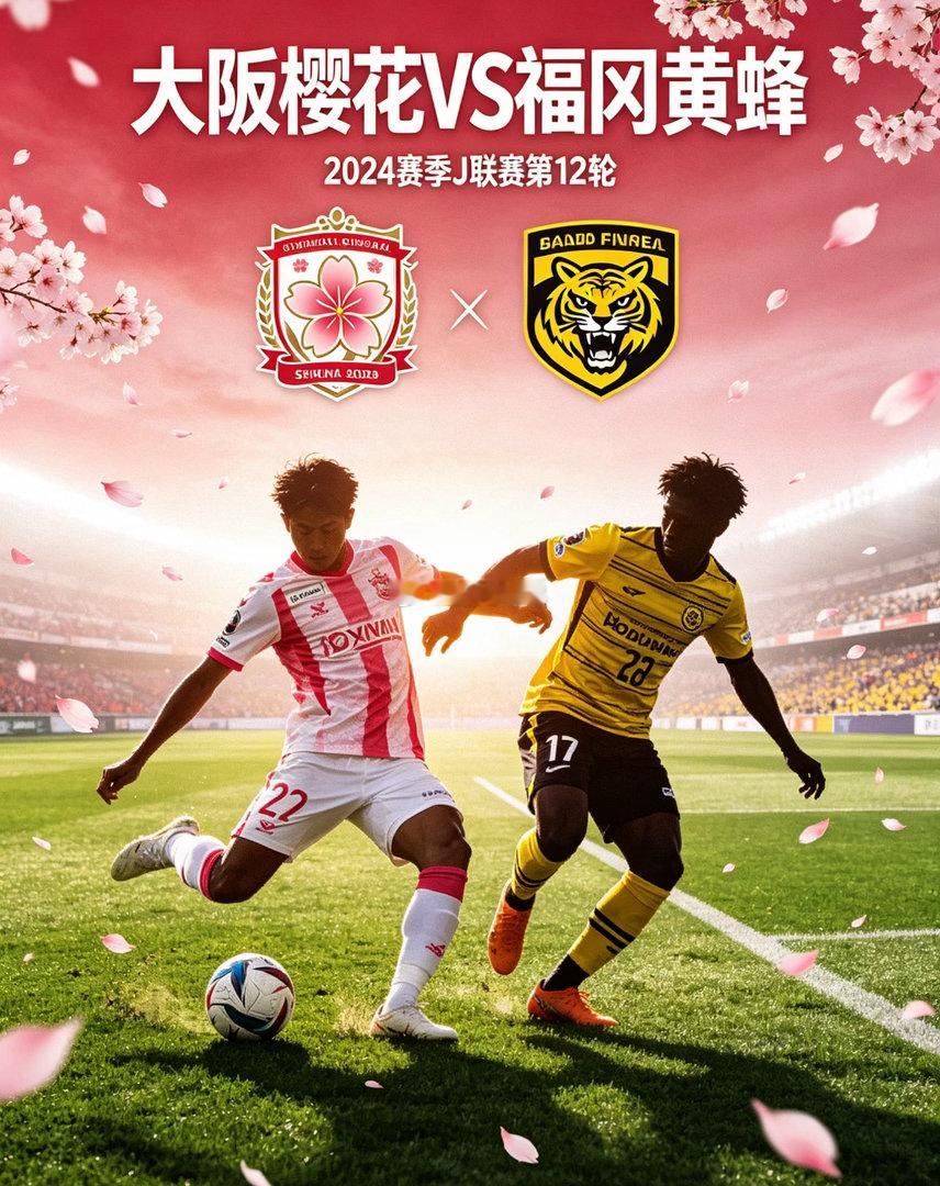 腾飞笔记大阪樱花VS福冈黄蜂本场为J1百年构想联赛西区第14轮赛事。目前主队大阪