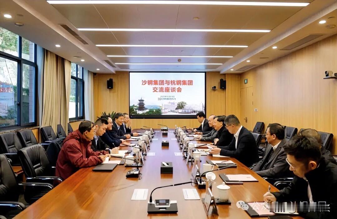 11月18日，沙钢集团党委书记、董事长沈彬，集团常务执行董事、沙钢钢铁总经理施一