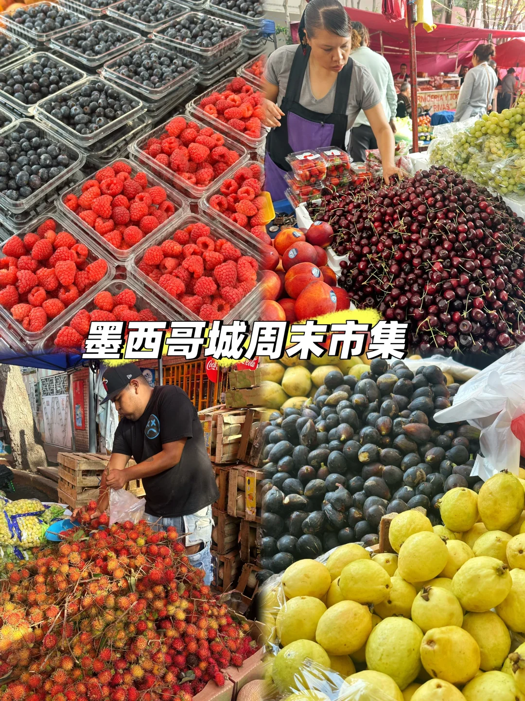 🫐周末市集采购日，墨西哥也有水果自由！