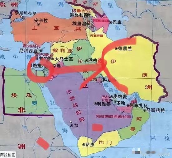 耐人寻味啊，以色列千里奔袭伊朗袭击，伊朗回复要报复以色列。约旦，伊拉克突然关闭领