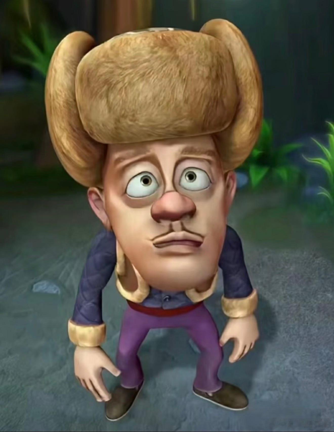 感觉光头强跟以往的形象完全不一样了，眼睛跟嘴巴，脸也随着过年圆润了不少光头强过年