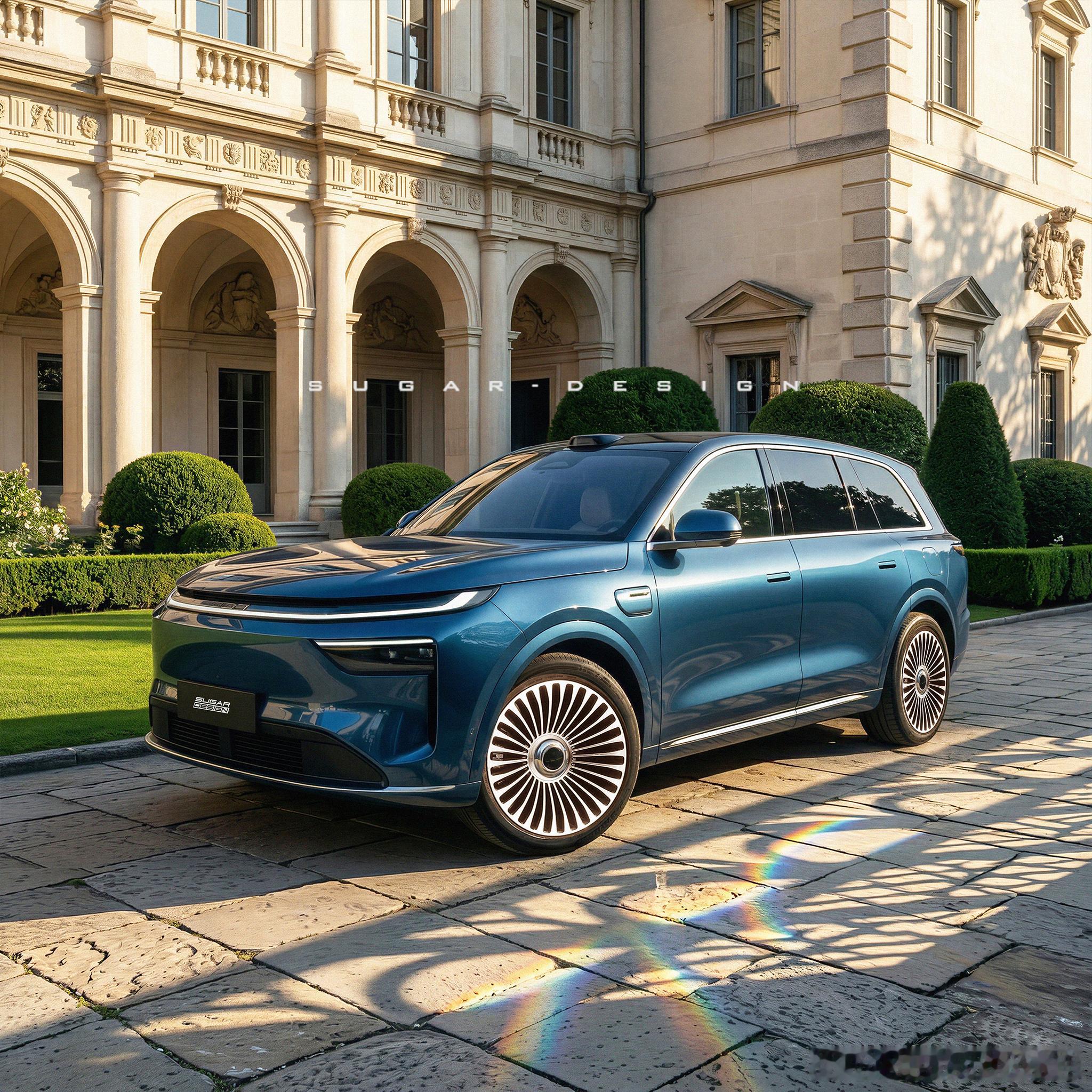 Sugardesign这组猜想图整体还是围绕科技感去做的。贯穿式日行灯+分体式大