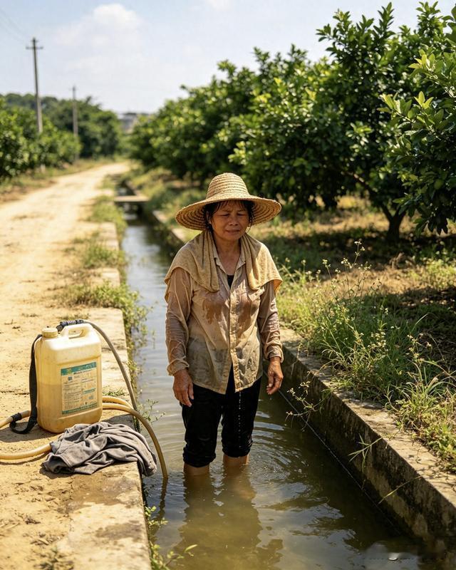 农妇下地打药中暑沟里冲凉，遭偷拍传遍全村
三伏天的广东乡下，太阳毒得能把人烤化。