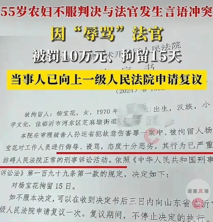 真是祸从口出，农妇一句骂人的话换来了10万天价罚单，还要关15天，太让人寒心了，