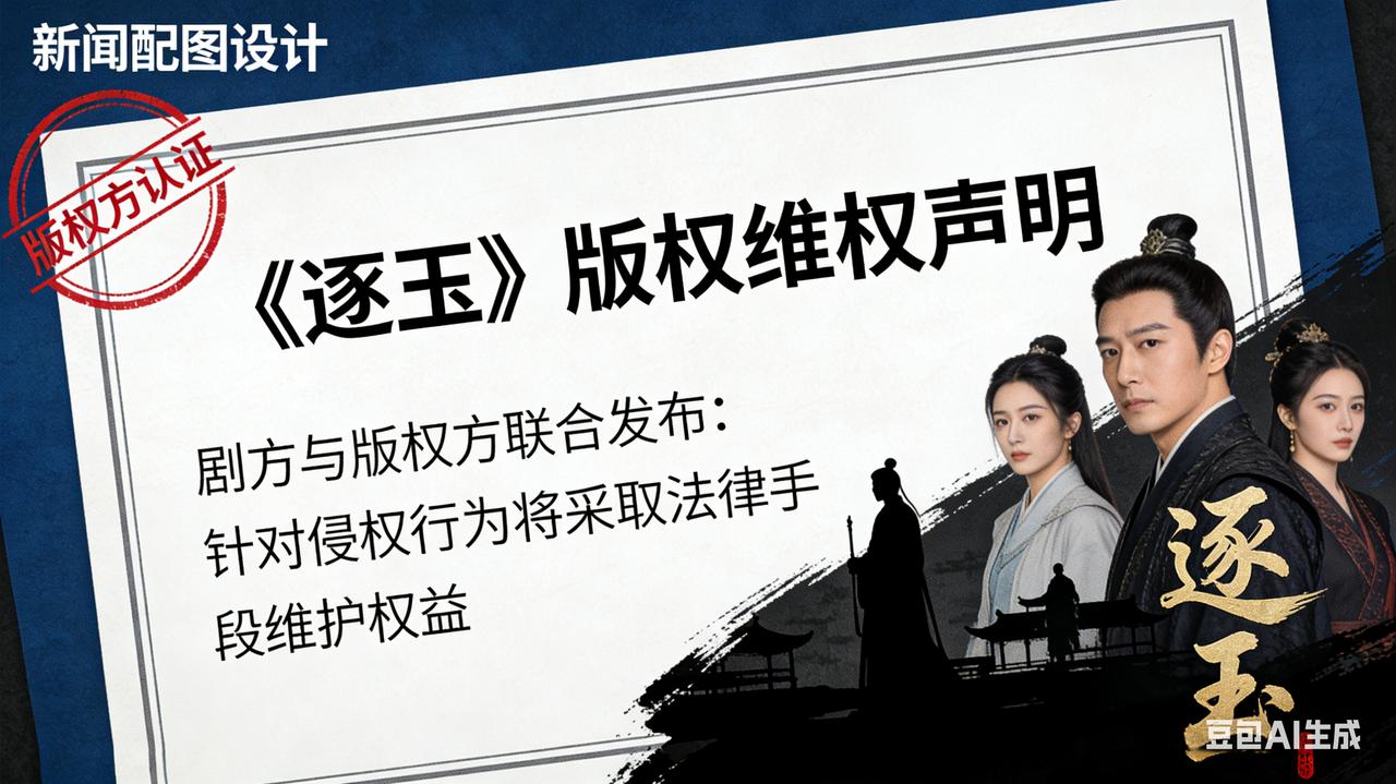 《逐玉》剧方版权方联合发声！严正维权，守护正版不容妥协
 
3月22日，热播剧集