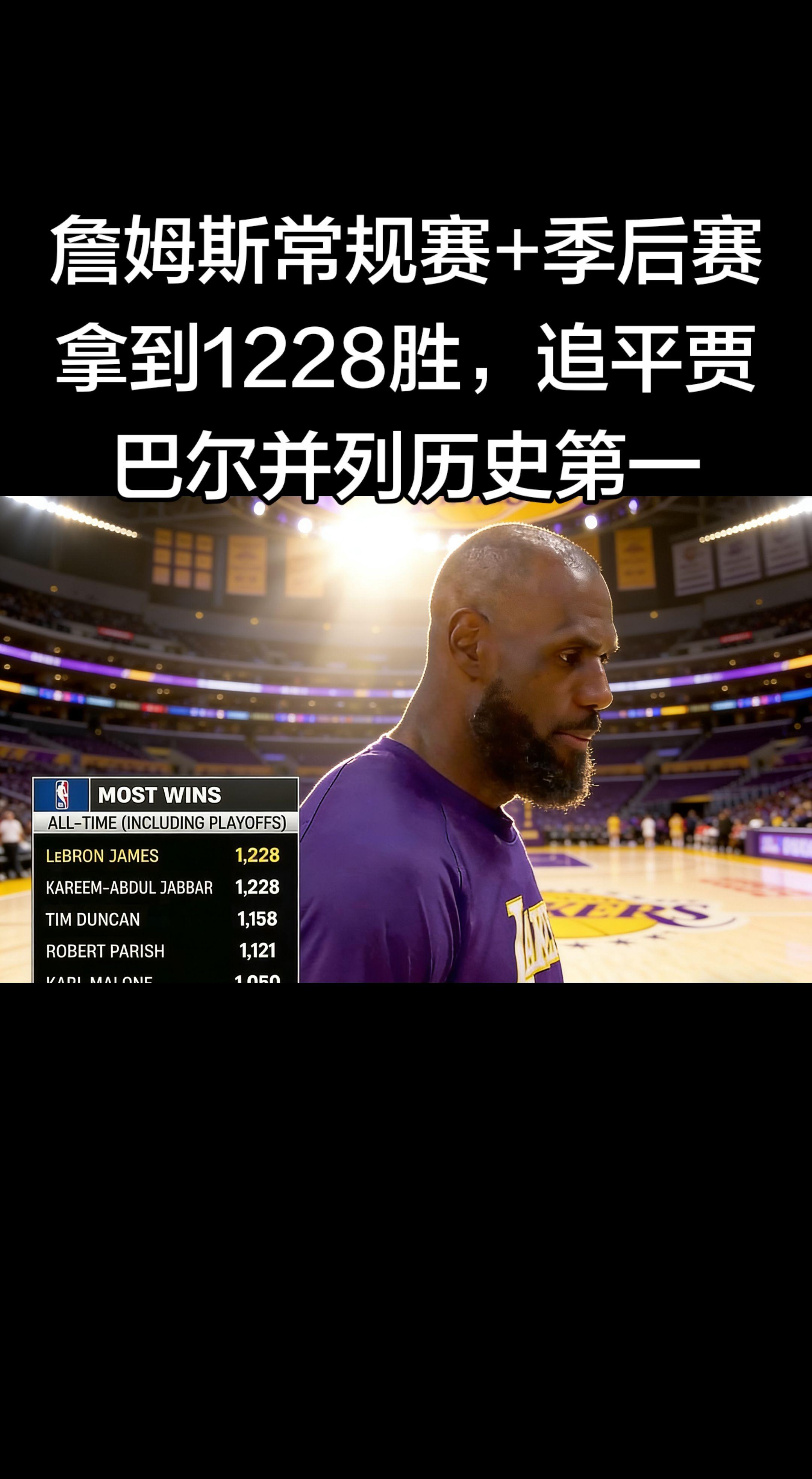 历史第一！ 41岁的老詹，用一场三双，正式追平天勾贾巴尔！   🏆 ...