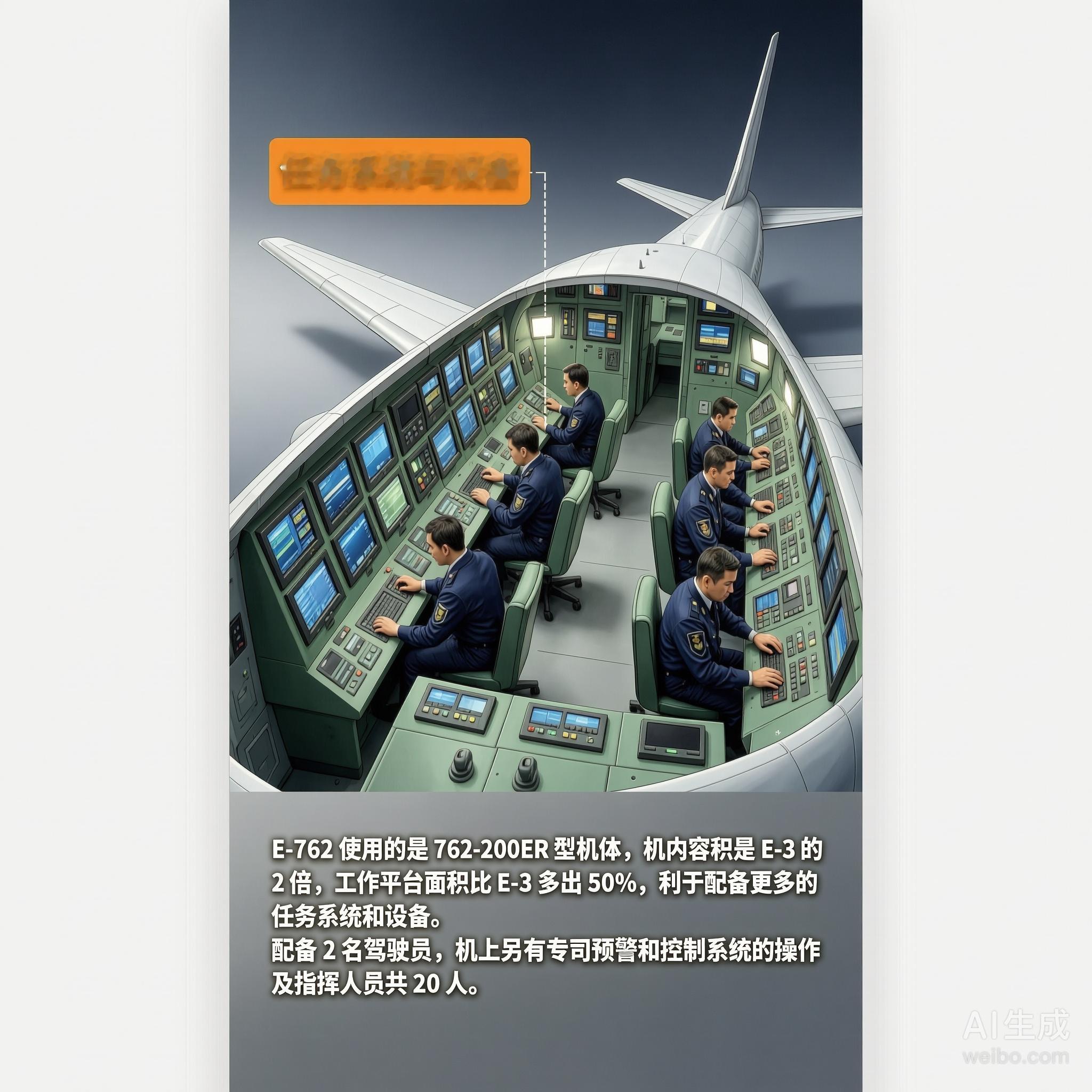 军事ai新视野 E-767预警机［日］机长：48.5米翼展：47.6米机高：15