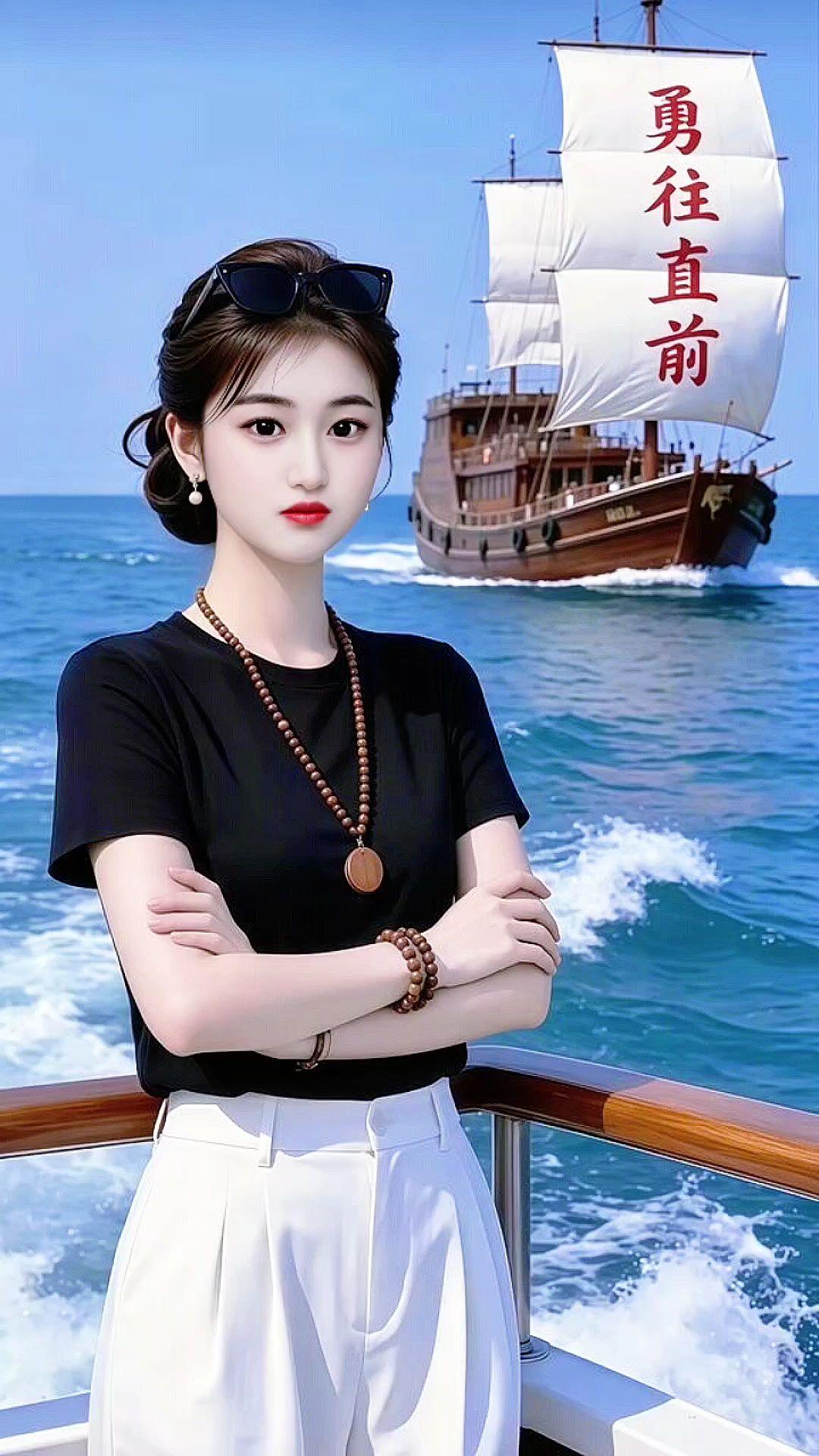 乘风破浪上岸 治愈系航海 优雅气质 御姐 又美又飒