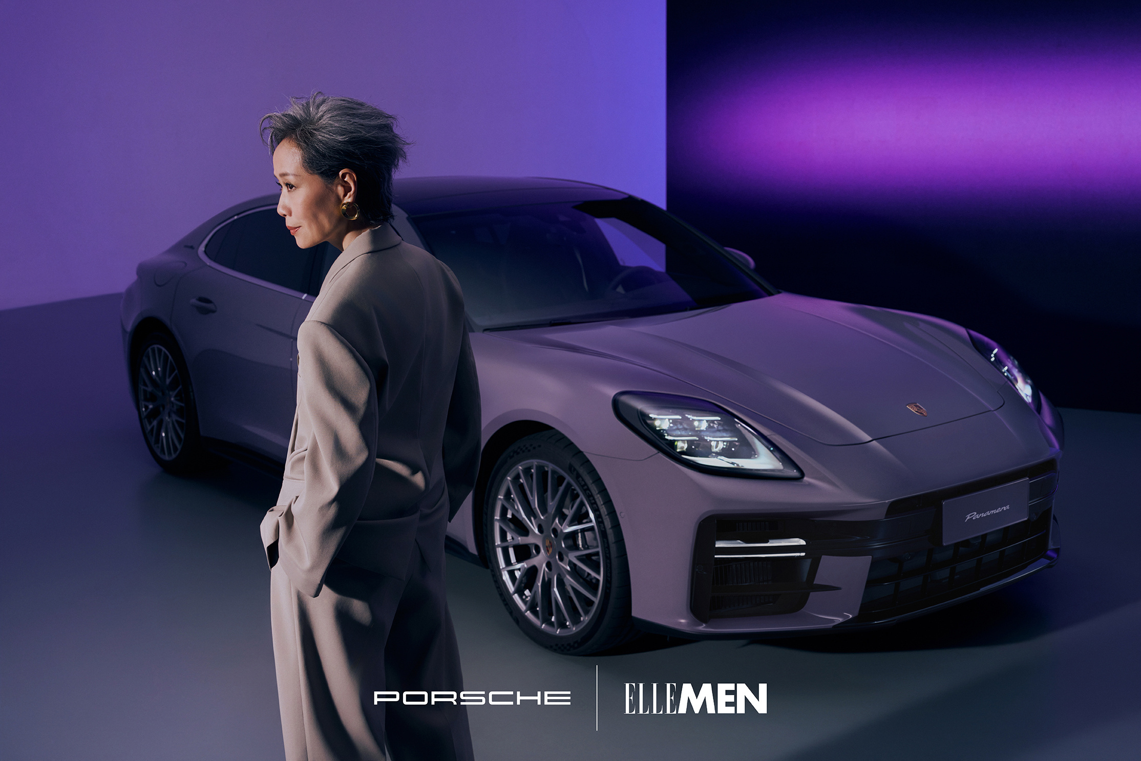 保时捷 Panamera 隽永版 X 叶童。高级感这块，保时捷还是学习的对象[d