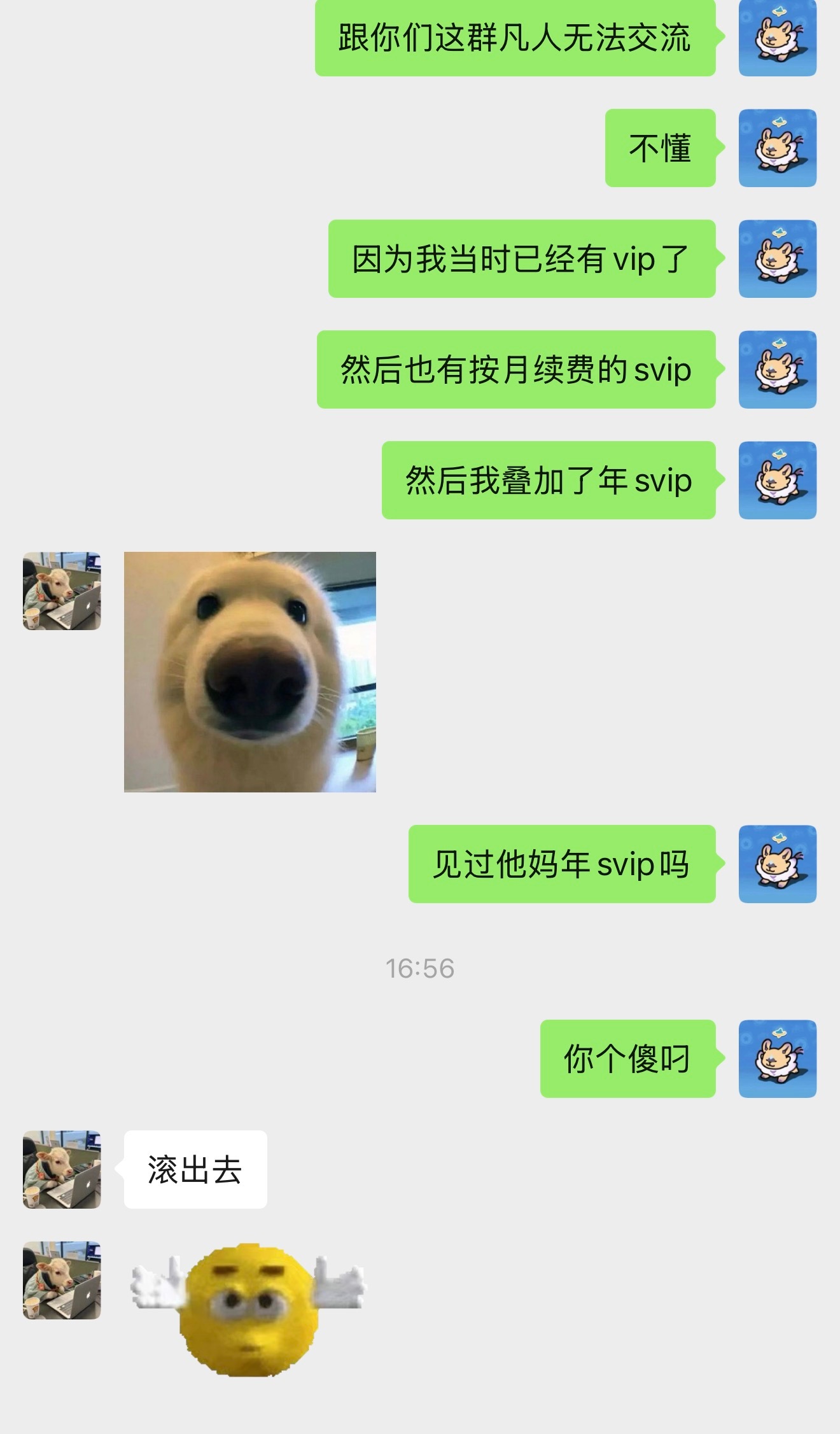 见没见过年SVIP和靓号啊？