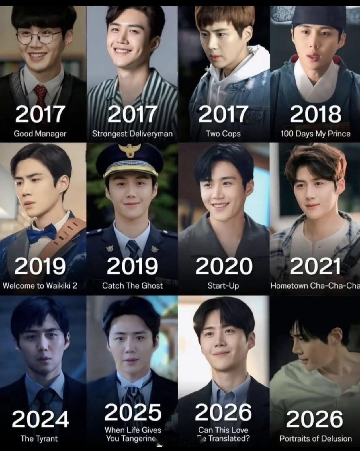 金宣虎出道9周年了23年有电影贵公子，每个角色都很精彩，演技越来越成熟了，26年