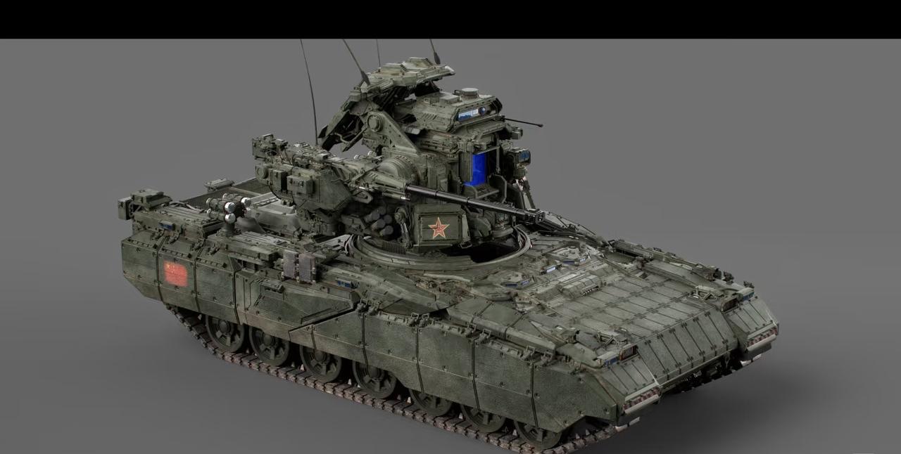 七对负重轮平台搭配起的炮塔就是好看，武力值也是爆满。