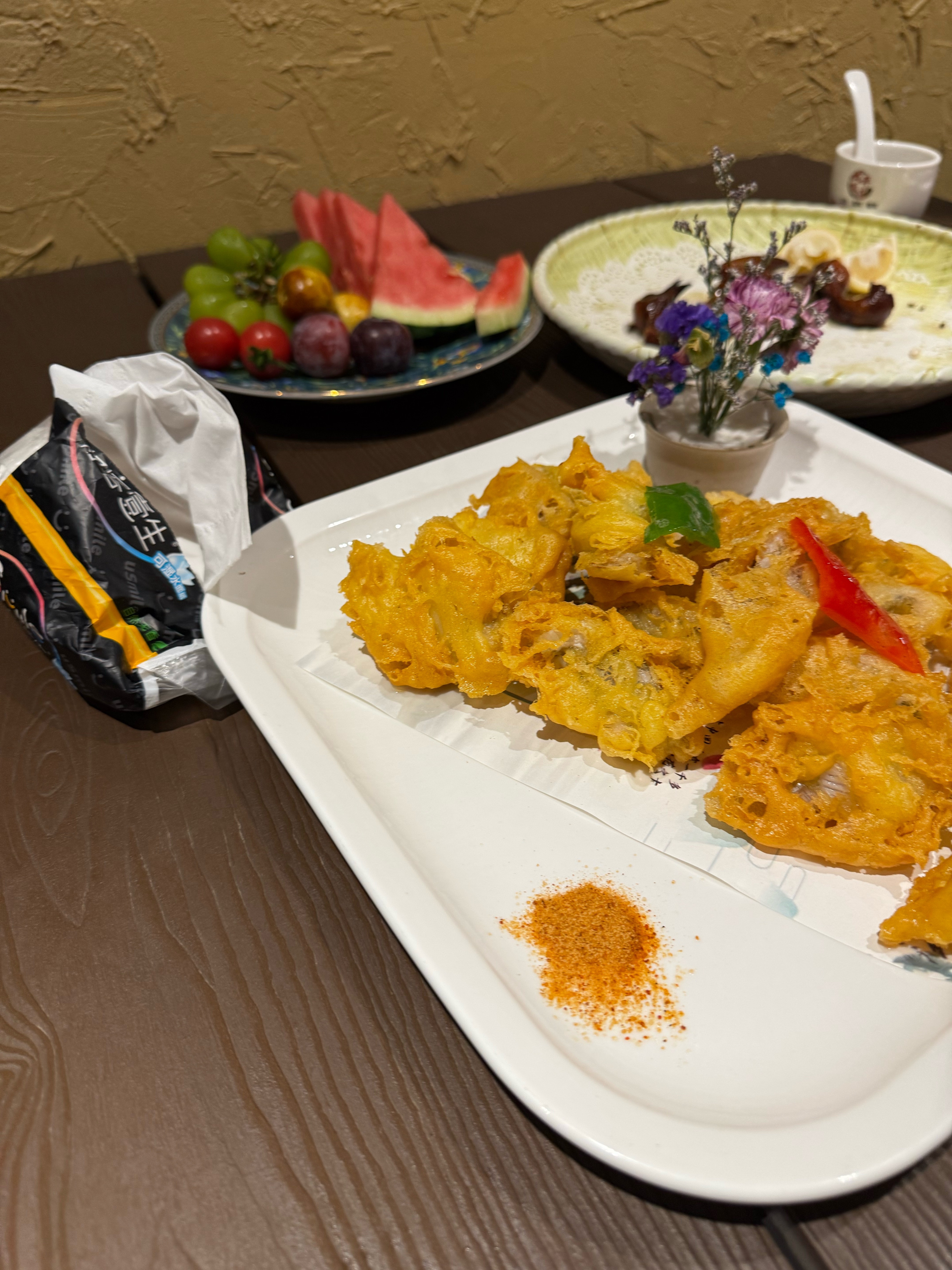 不要在饿的时候点花老是会多点另外，在外面吃饭，你不要想收我两块的纸巾钱 ​​​