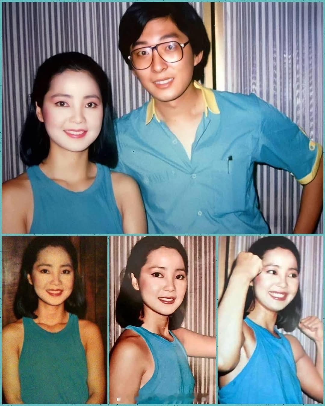 1985年8月31日，邓丽君在义演后台接受媒体采访，她说现正努力练肌肉，她希望在