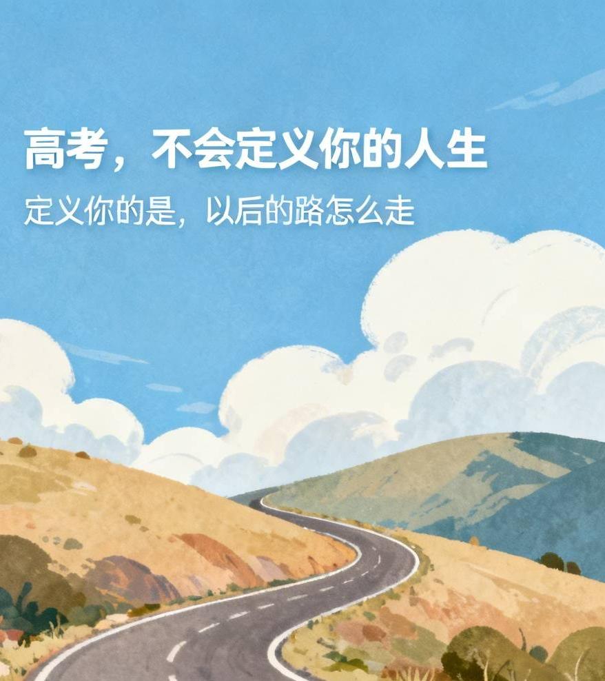 高考，不会定义你的人生，定义你的是，以后的路怎么走

高考分数已定
录取线也出了