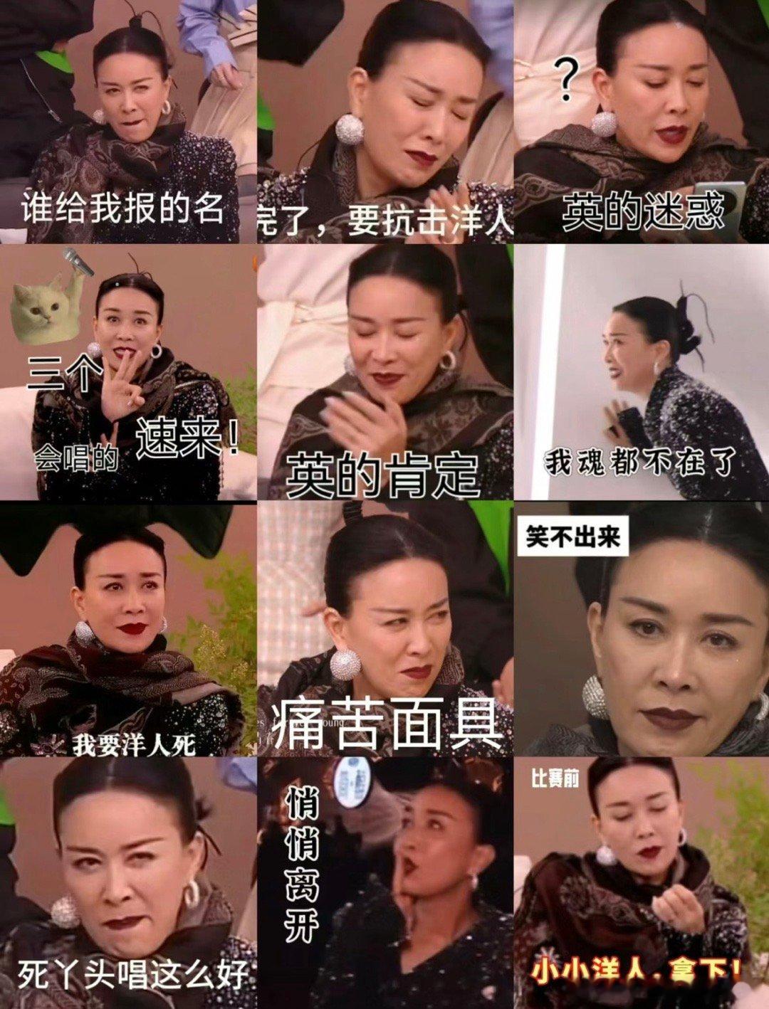 #那英 天后回归#歌手一集没看，表情包是一个没落 ​​​