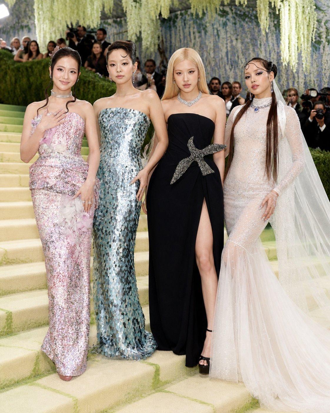BLACKPINK for Met Gala（并非真合影） 