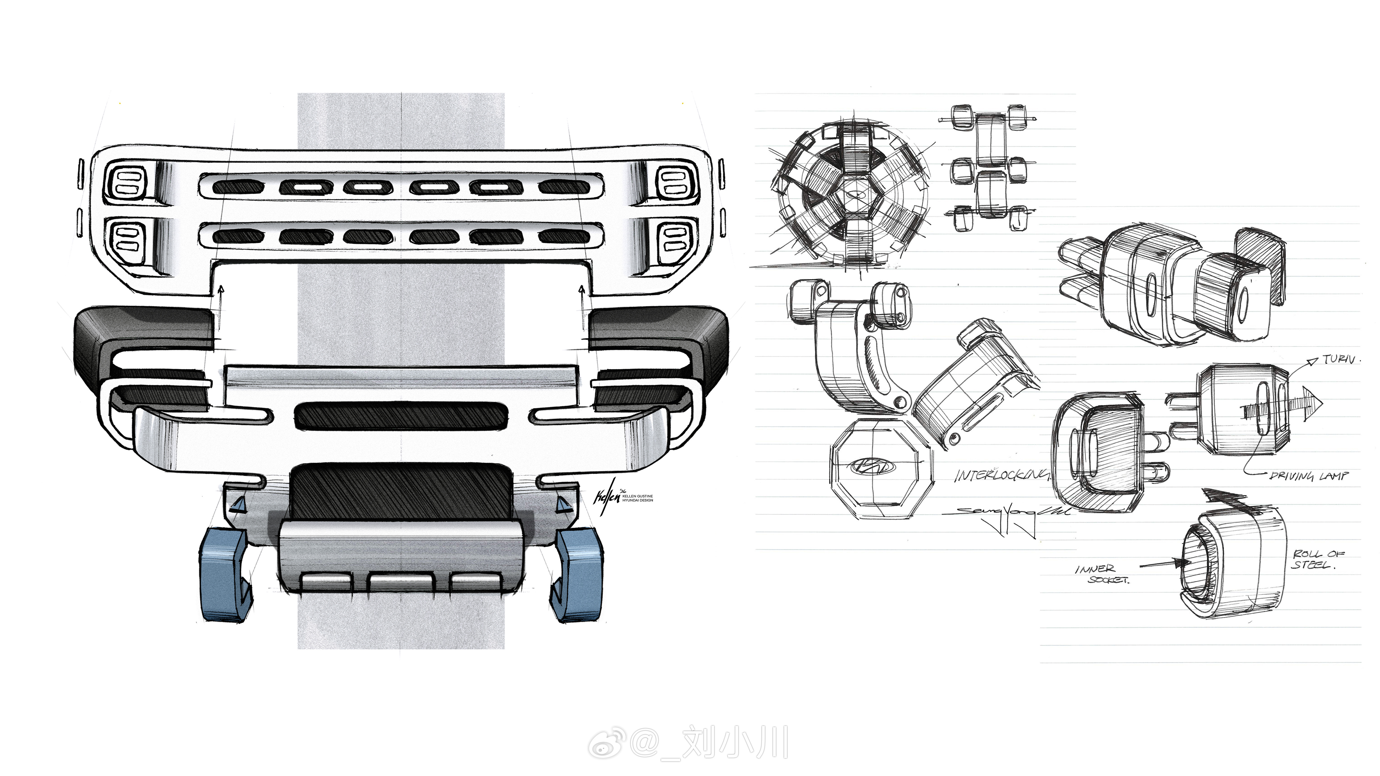 现代全新越野概念车Boulder设计图  附上一组现代全新越野概念车Boulde