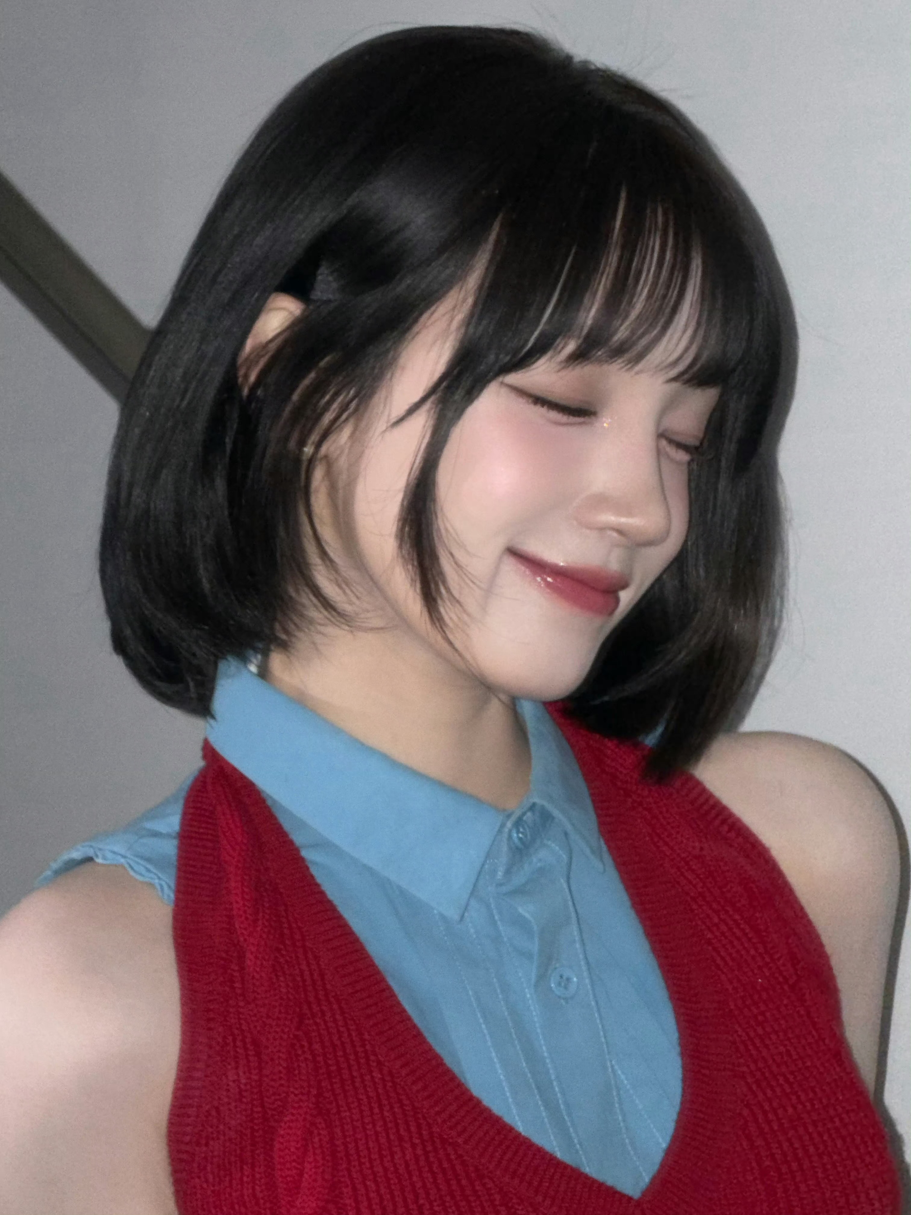 宋雨琦 ❤️💙短发 