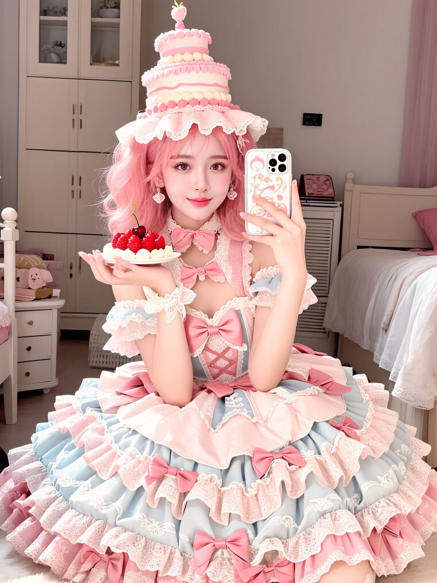 AI洛丽塔自拍  原来ai写真可以这么美  谁拍谁好看 美出高级感