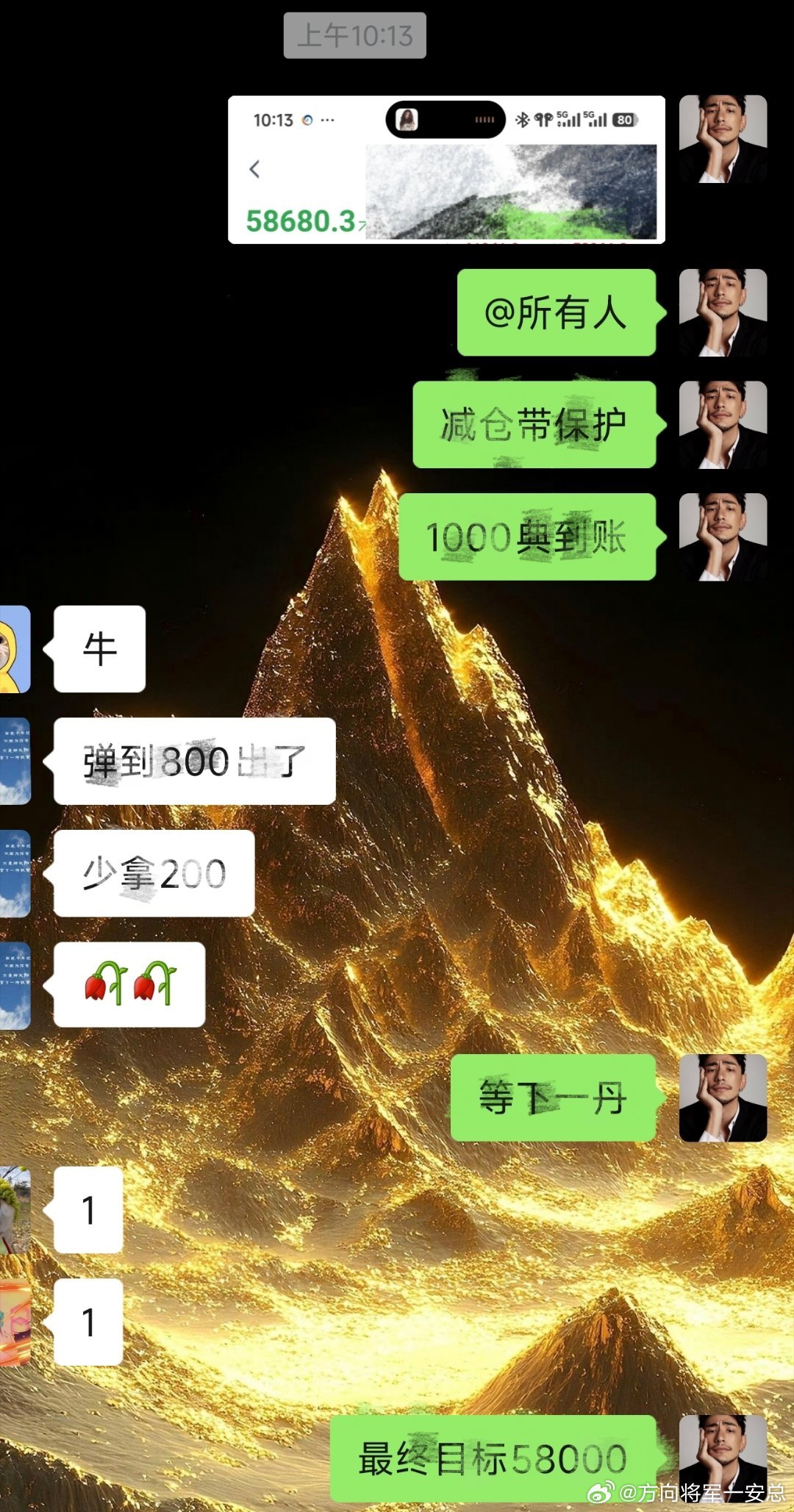 自持安总已经给出饼子千典。还在持有中~，做了的朋友们可以按照安总的来走出属于自己