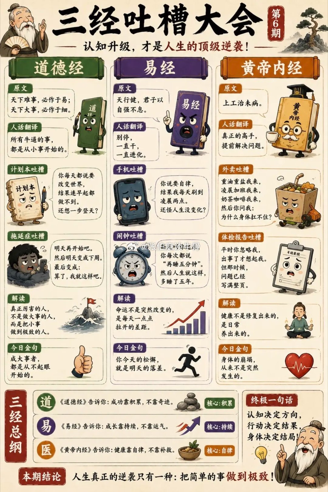 三经吐槽大会：把简单的事做到极致，才是人生的逆袭！ 