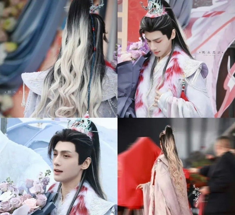 罗云熙、王鹤棣、邓为、胡一天古装高马尾造型对比，你最喜欢哪位的造型[举手] ​​