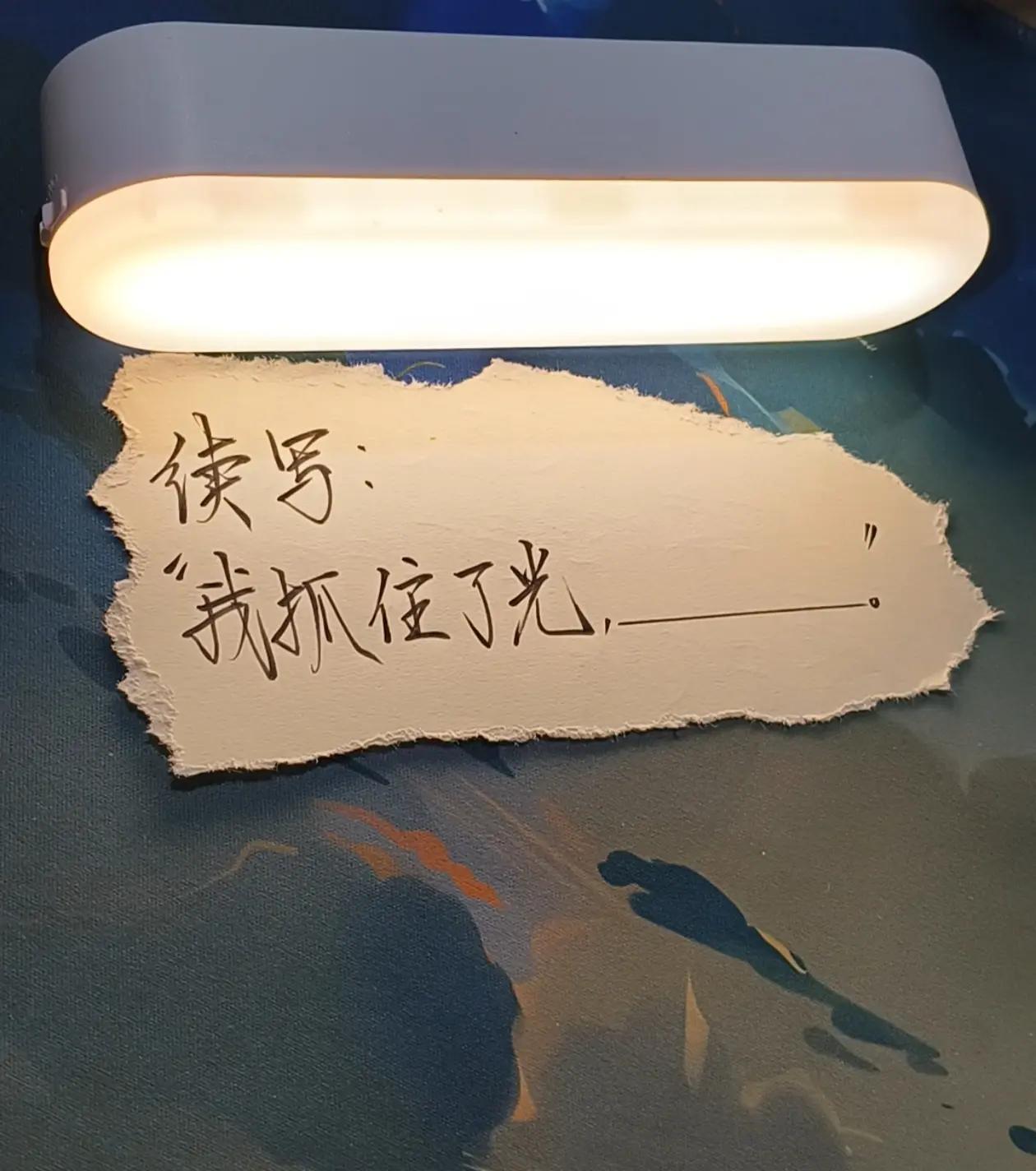 来个文采好的帮我续写一下，我后半句想不出来了。
我抓住了光，__________