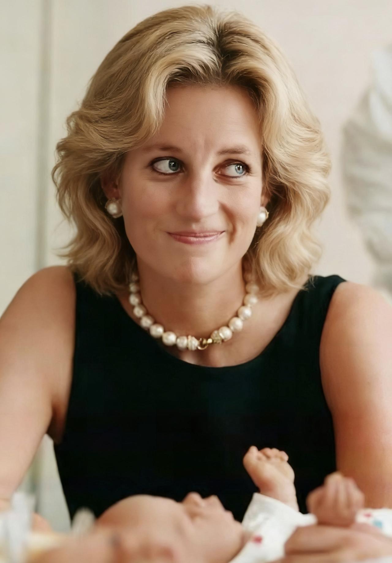 这个款式的发型黛安娜王妃只留了一次，就被女王否决啦。到最后一直都是标志性的短发，