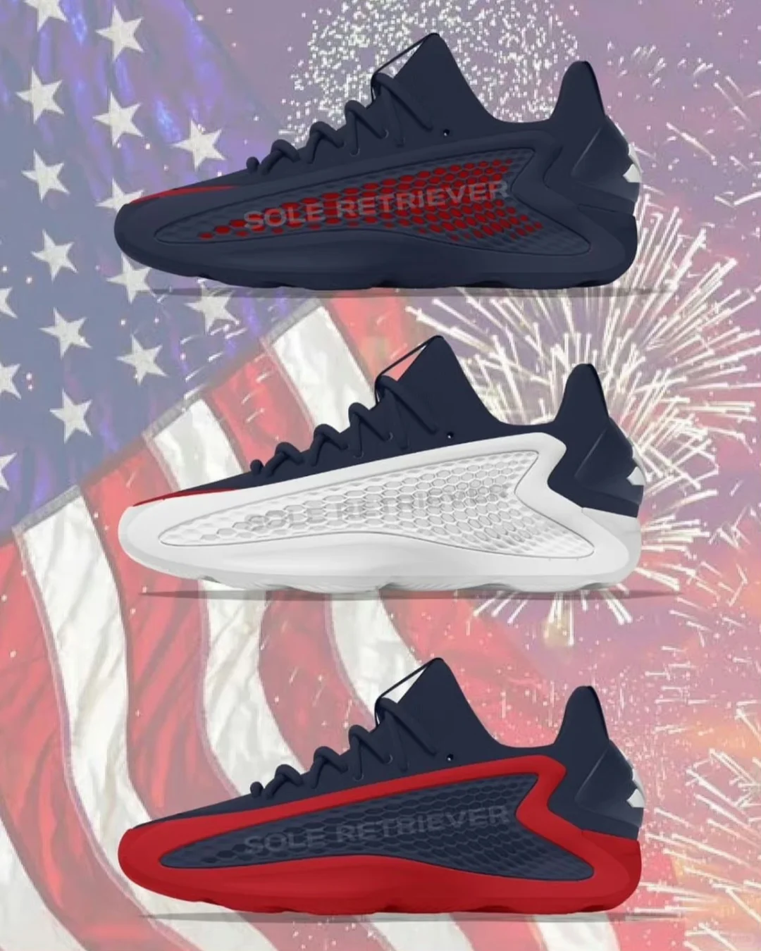Adidas AE1 Low将会出三款USA美国队配色，华子将会穿这新...