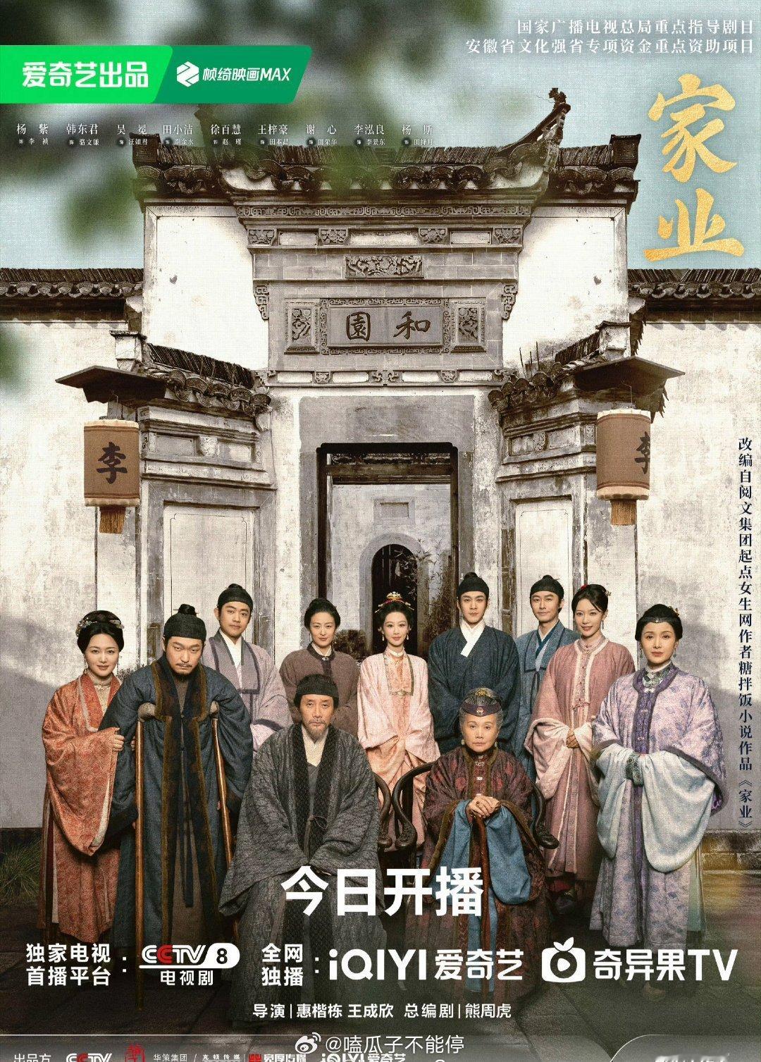 杨紫新剧家业首播大家看了吗好看么 